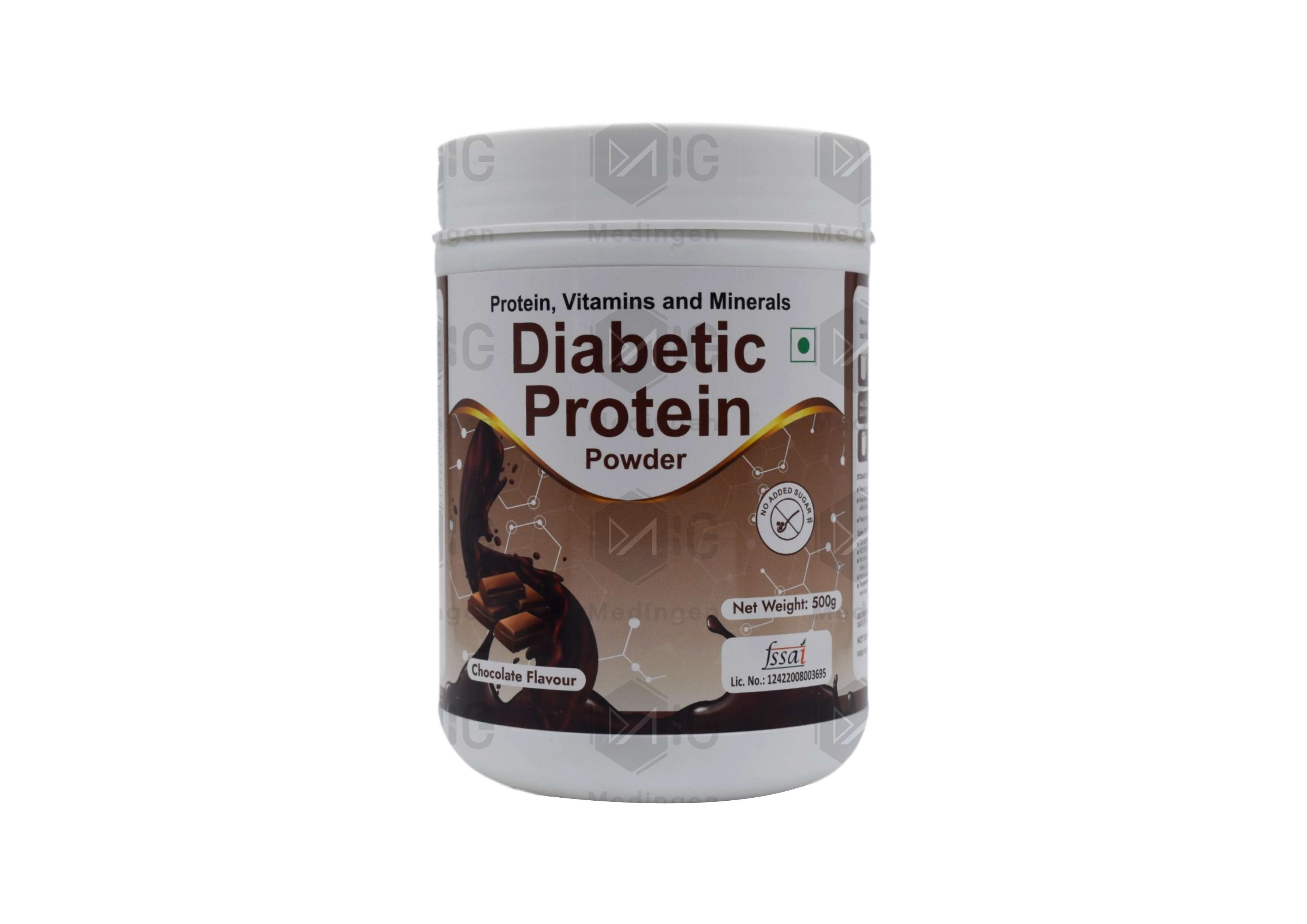 DIABETIC PROTEIN POWDER CHOCOLATE 500GM